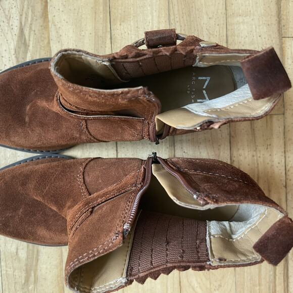 Marc Fisher LTD Women’s Halie Booties 6M Brown MSRP $198 Worn Once EUC - Picture 14 of 14